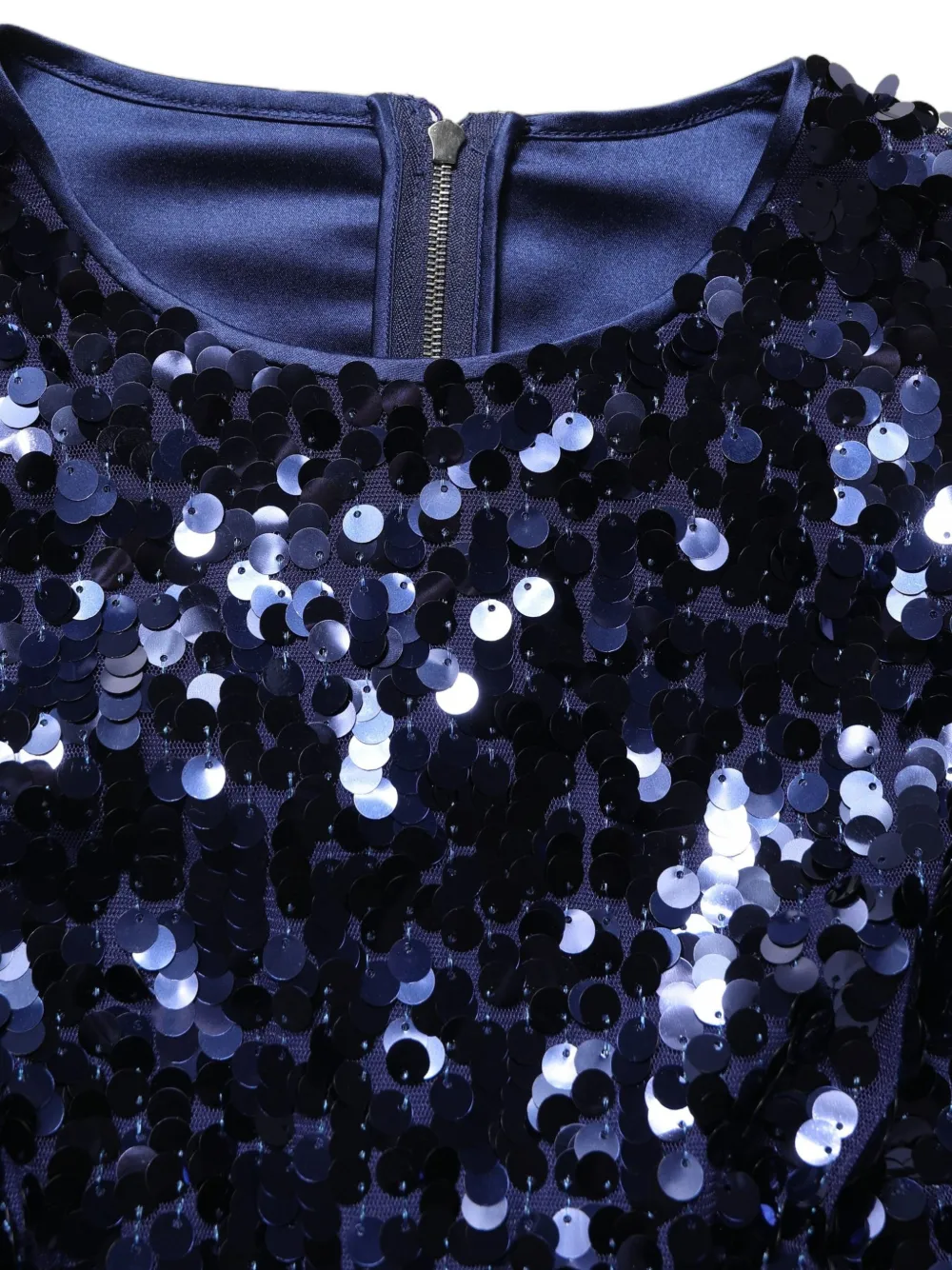 Dolce & Gabbana sequin-embellished cropped blouse Blauw