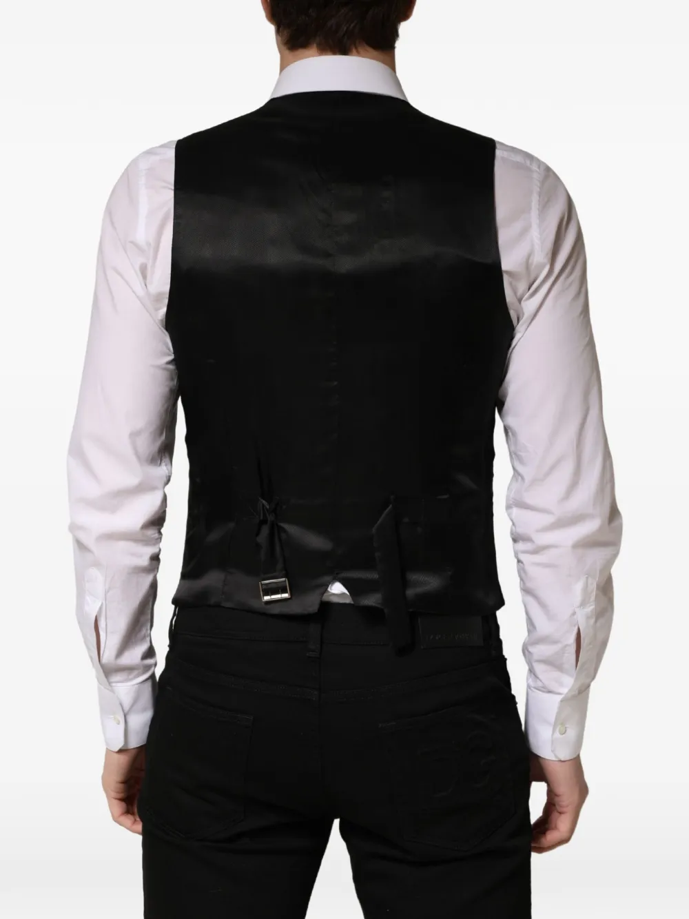 Dolce & Gabbana single-breasted waistcoat Zwart