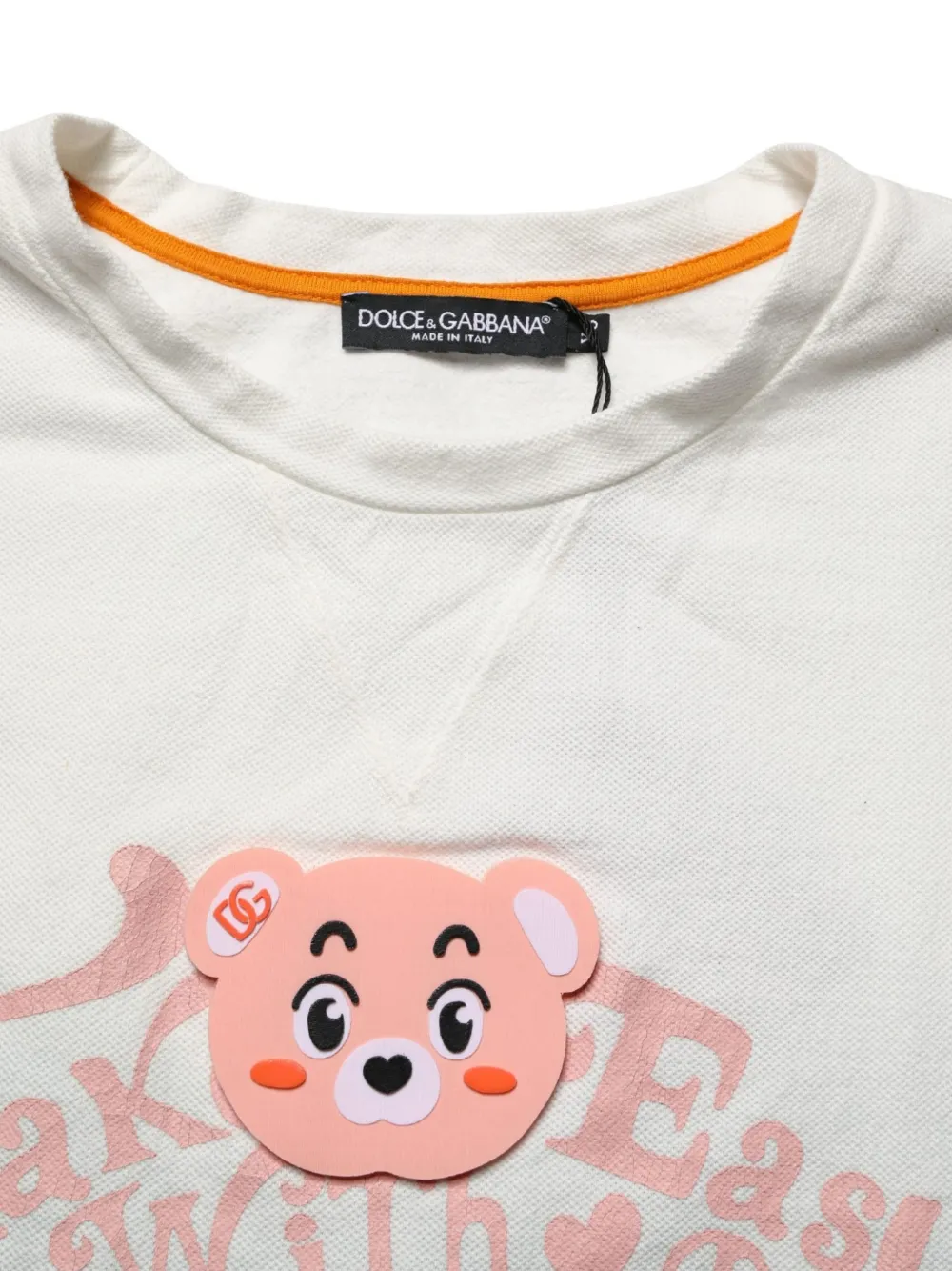 Dolce & Gabbana T-shirt met tie-dye print Wit