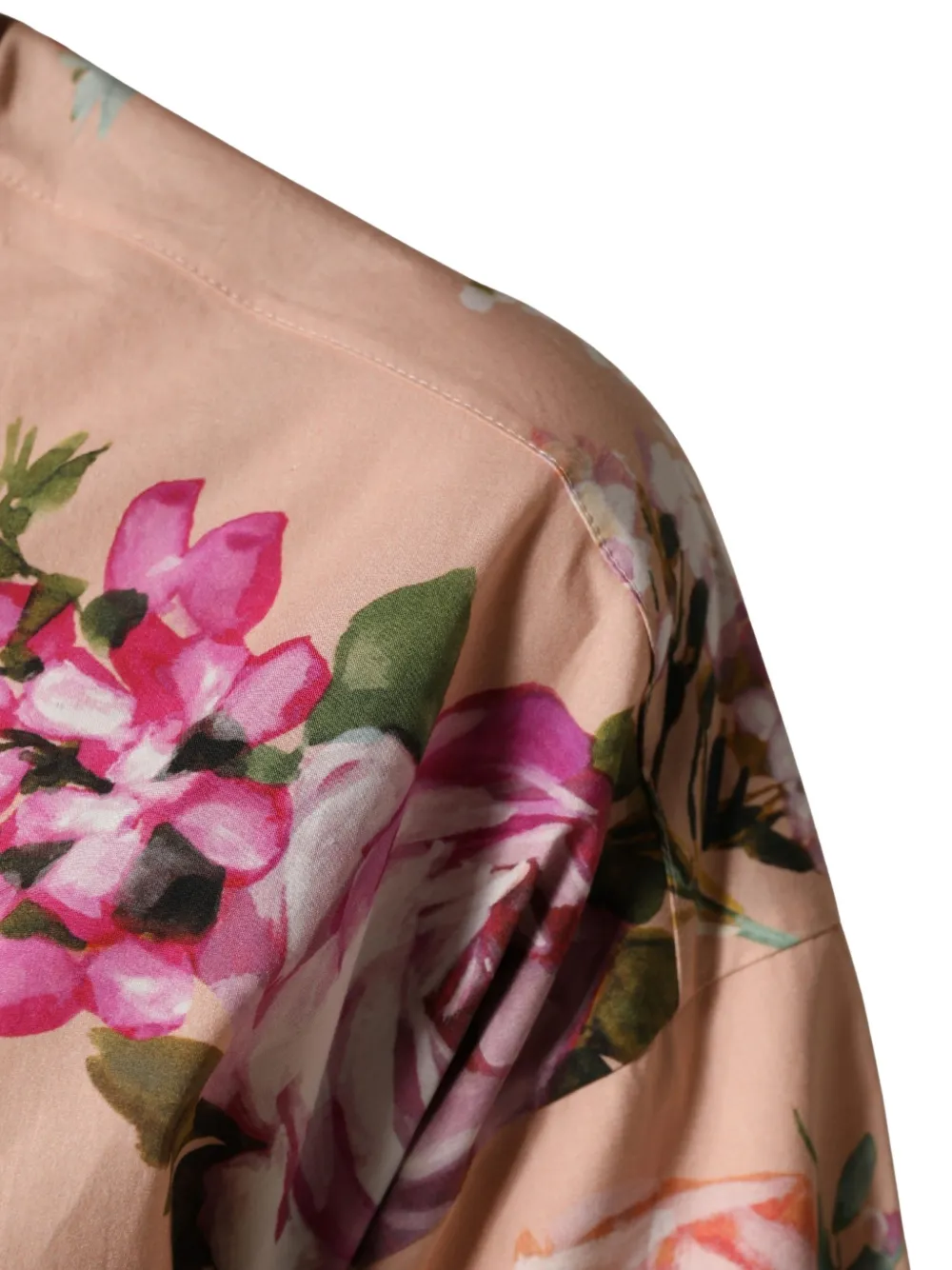 Dolce & Gabbana floral-print button-up shirt Roze