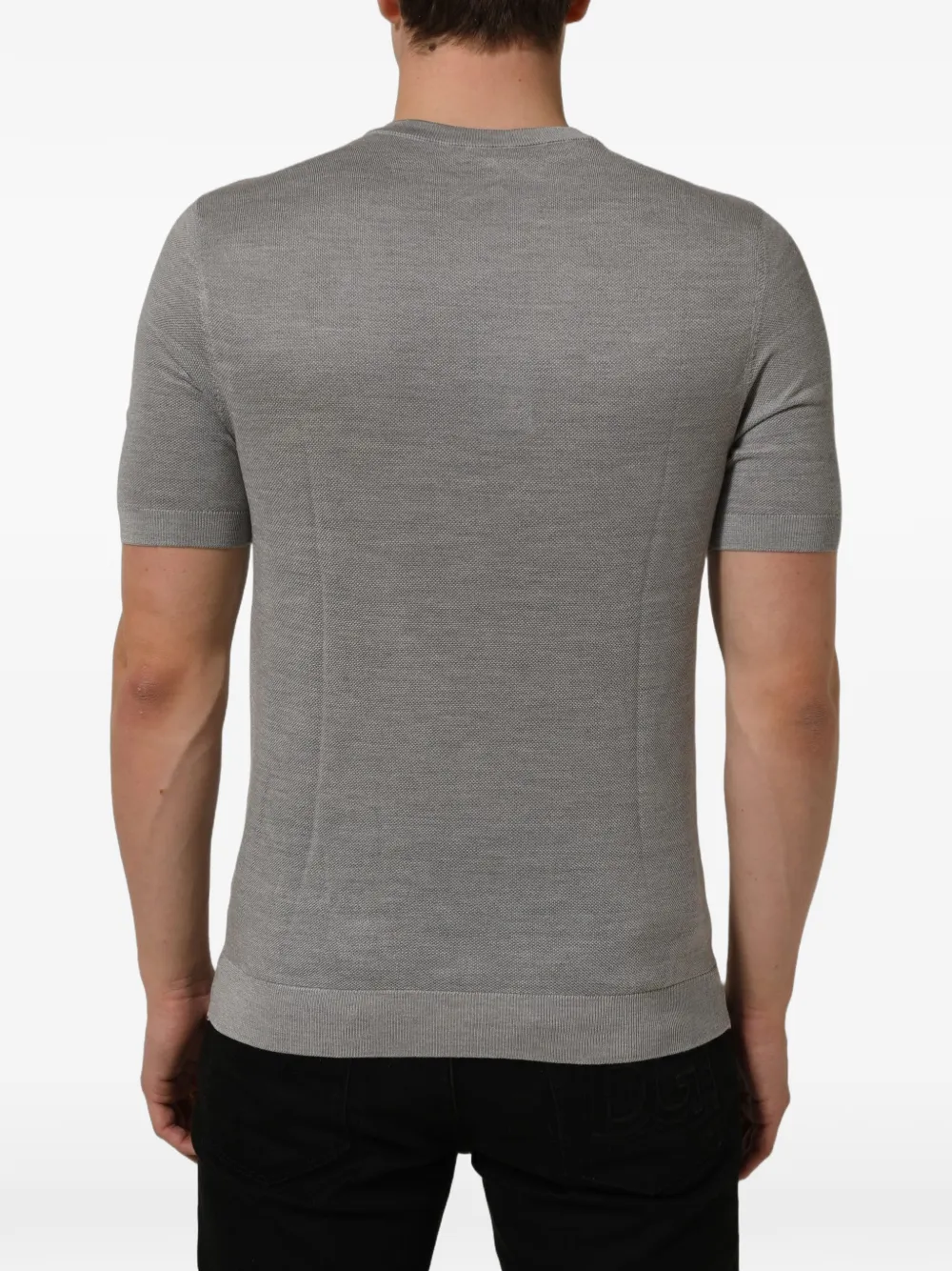 Dolce & Gabbana T-shirt met logoplakkaat Grijs