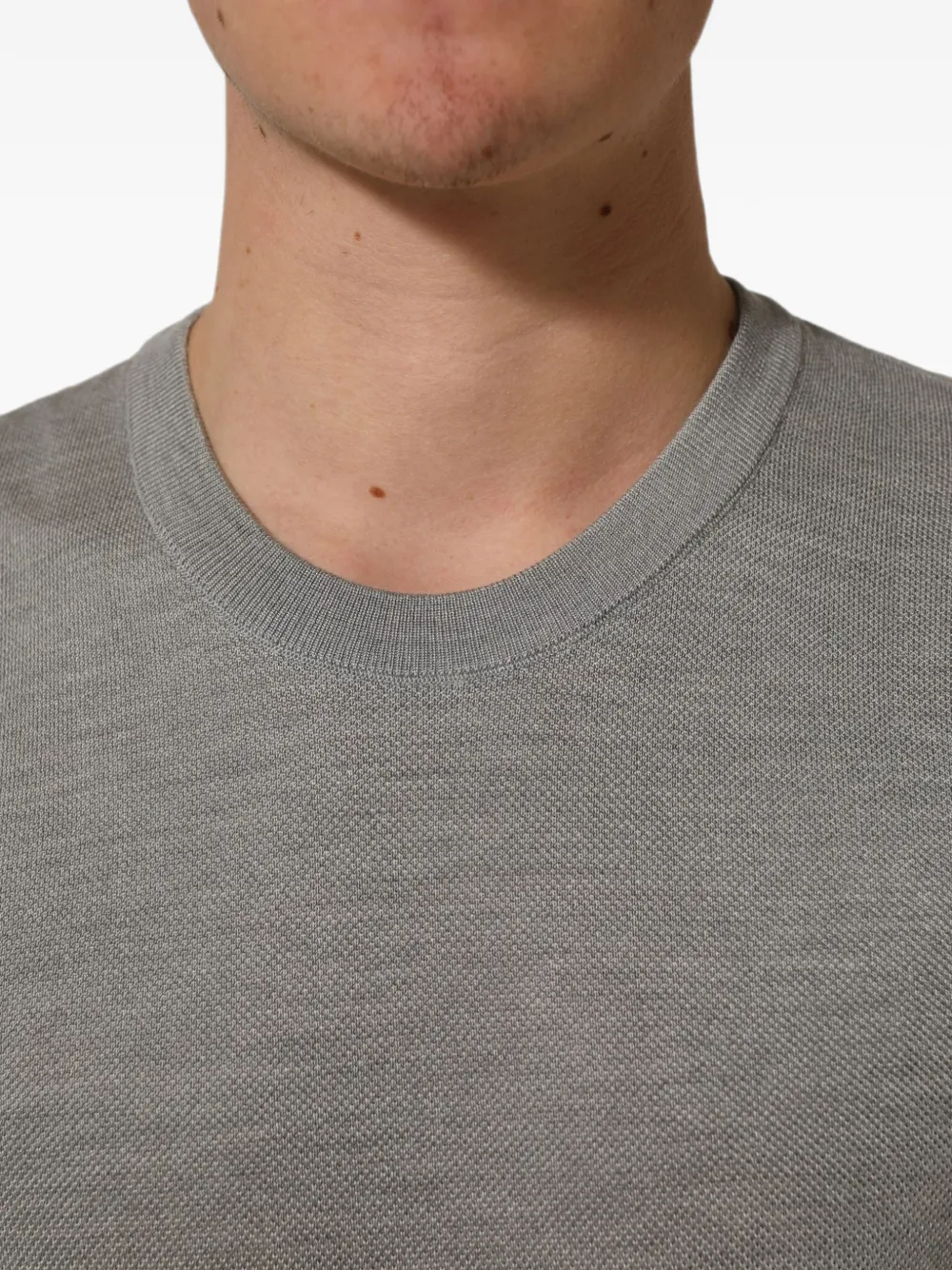 Dolce & Gabbana T-shirt met logoplakkaat Grijs