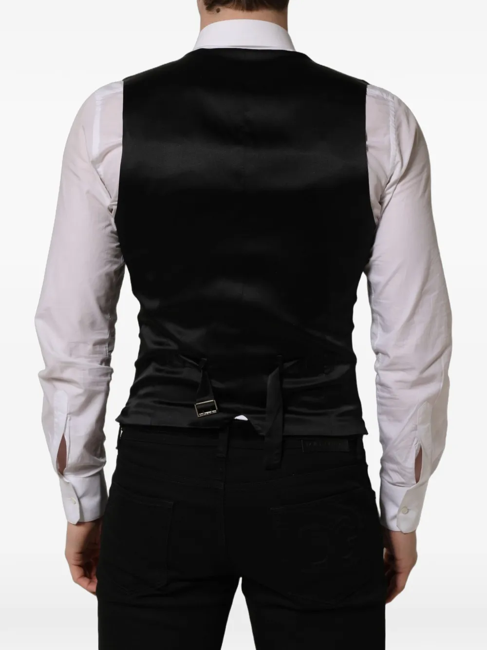 Dolce & Gabbana single-breasted waistcoat Zwart