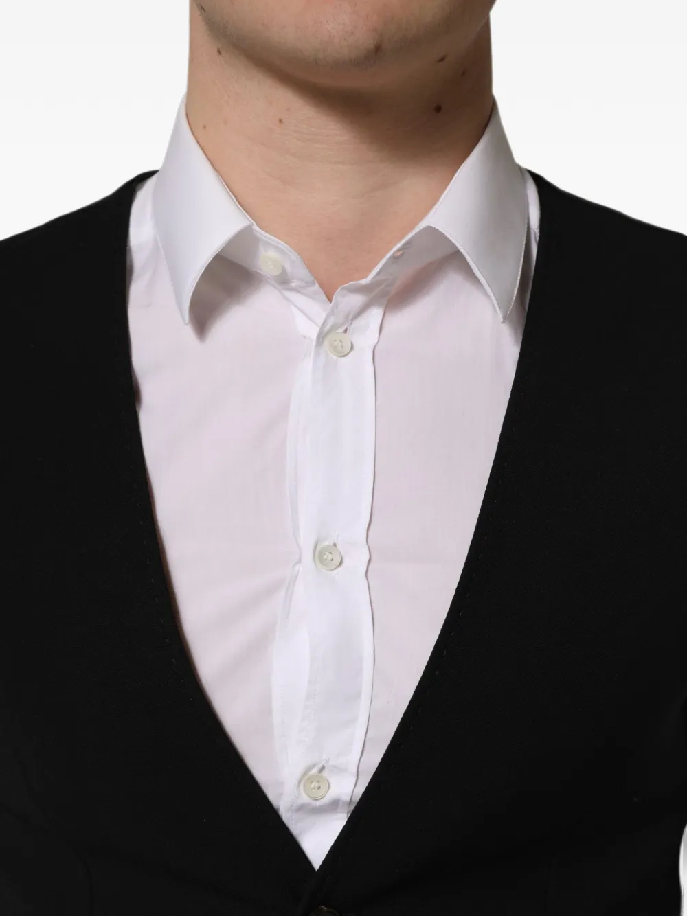 Dolce & Gabbana single-breasted waistcoat Zwart