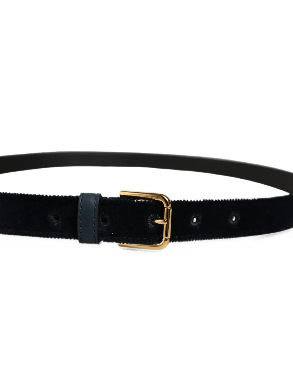 Dolce & Gabbana Fluwelen gespriem Blauw