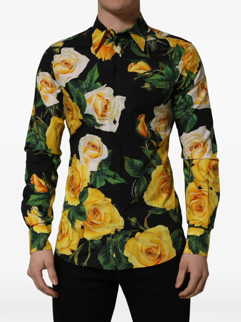 Dolce & Gabbana Sicilia floral-print shirt - Black