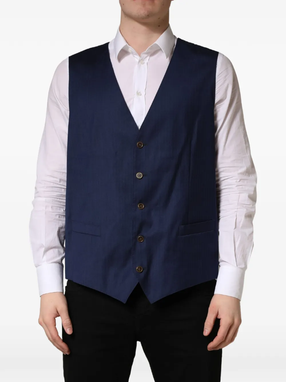Dolce & Gabbana Sartoria waistcoat Blauw