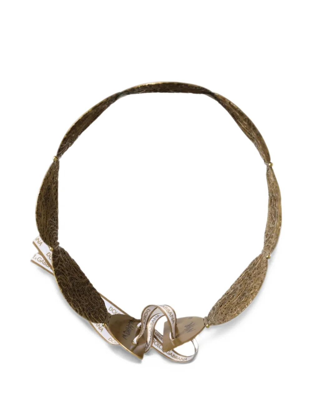 Dolce & Gabbana Metalen riem met muntdetail Goud