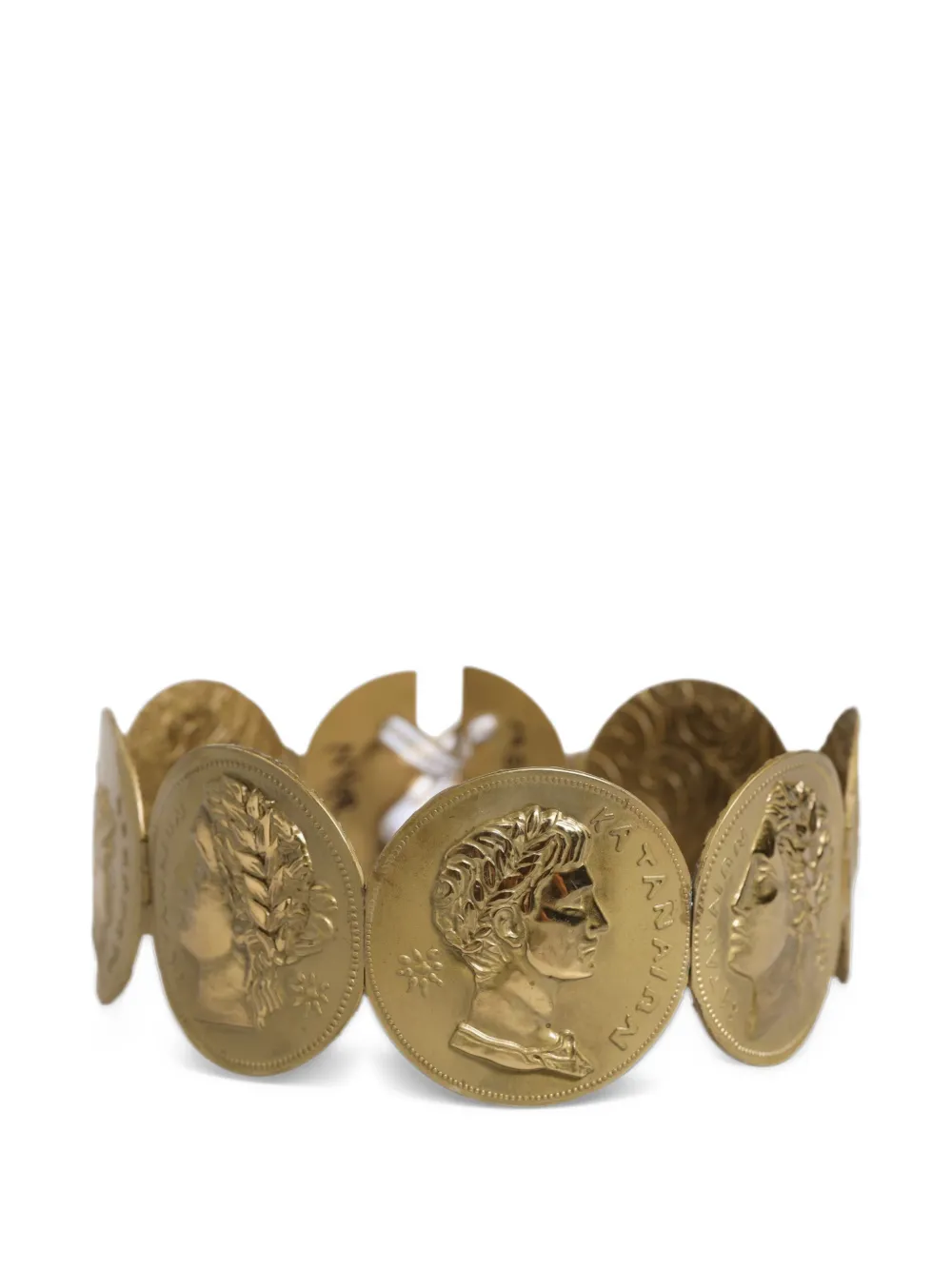 Dolce & Gabbana Metalen riem met muntdetail Goud