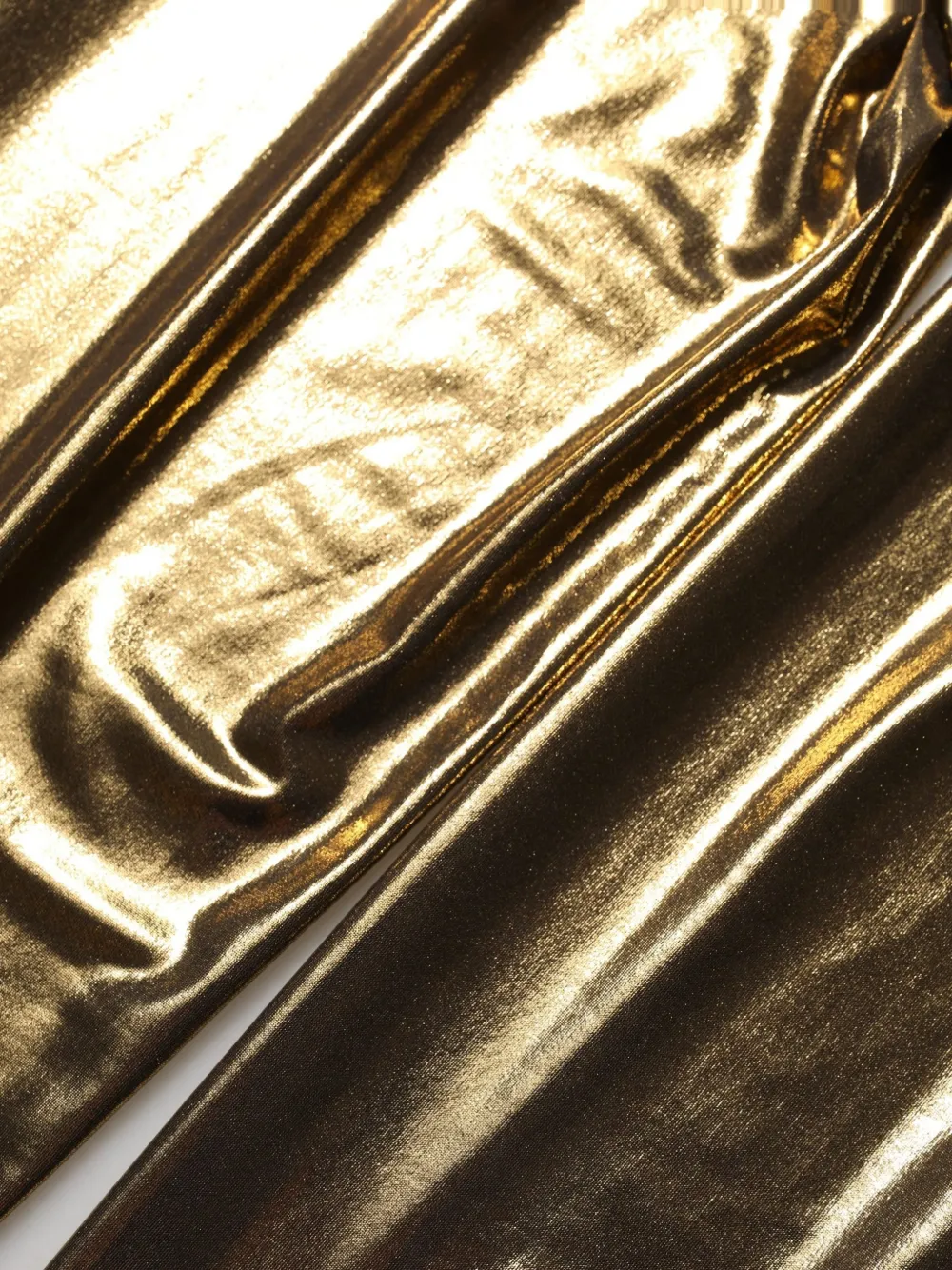 Dolce & Gabbana gold-tone metallic legging socks Goud