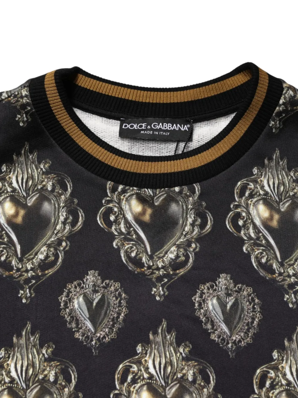 Dolce & Gabbana Sacred Heart sweater Zwart