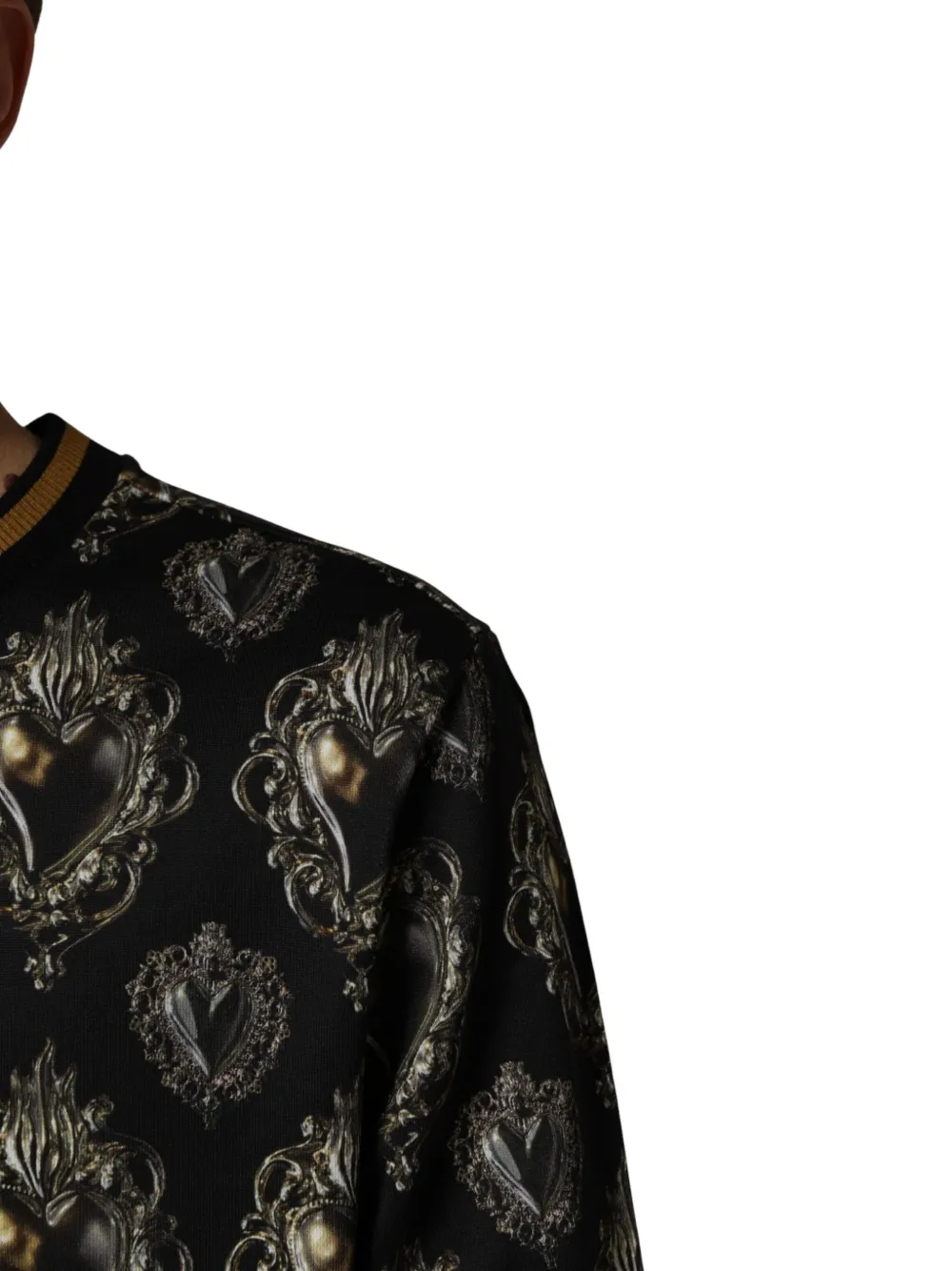 Dolce & Gabbana Sacred Heart sweater Zwart
