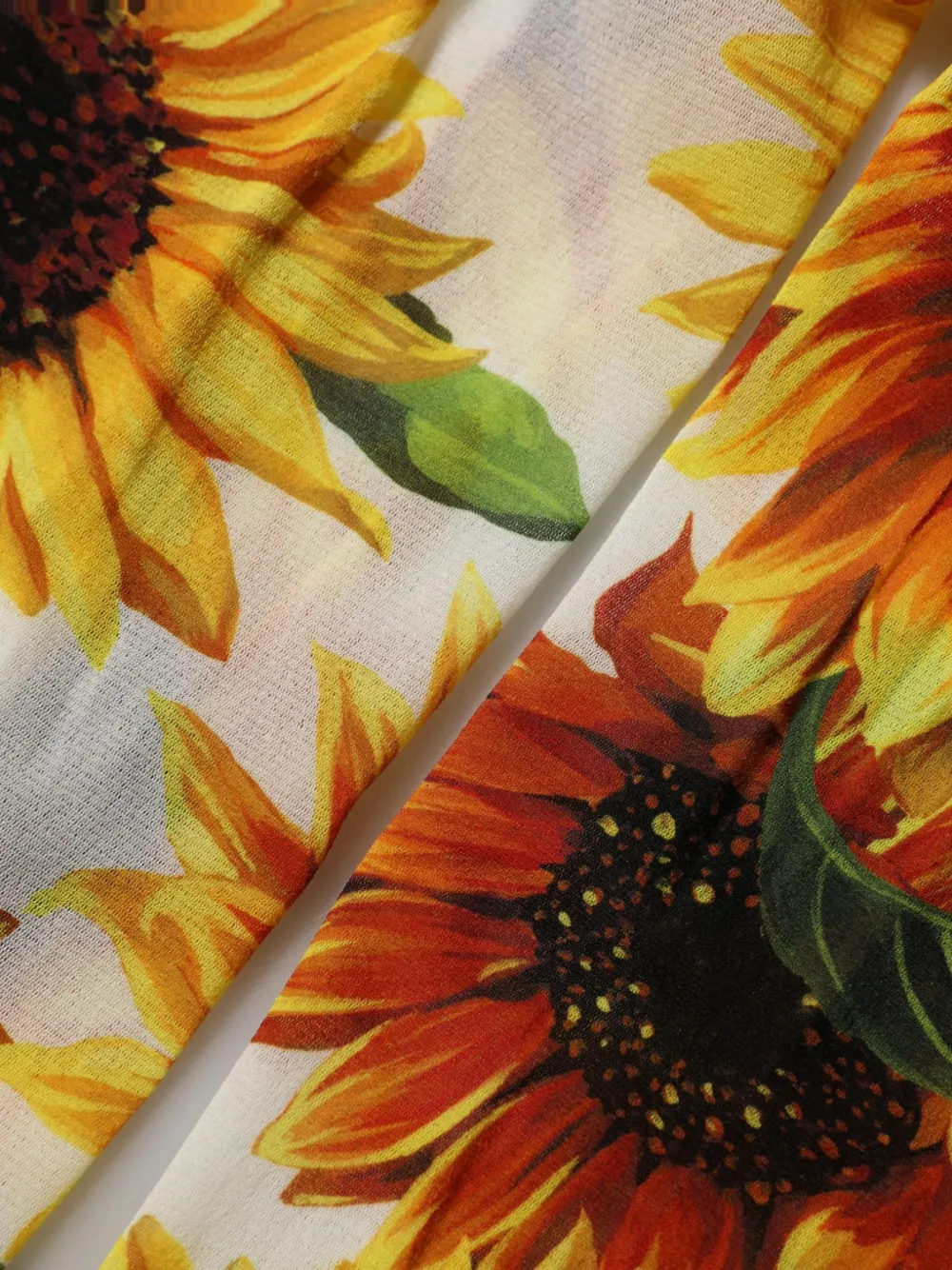 Dolce & Gabbana sunflower-print tights Beige