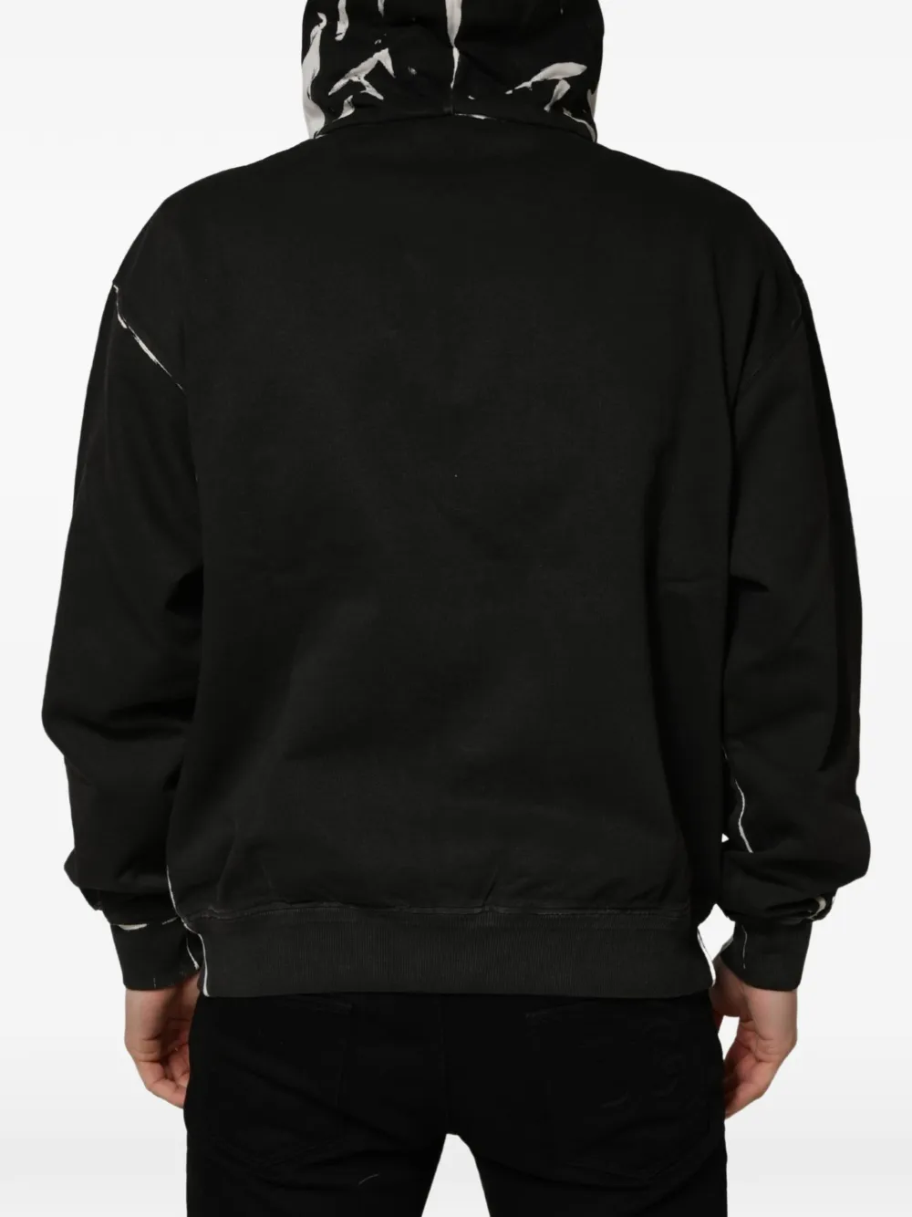 Dolce & Gabbana DG logo-print hoodie Zwart