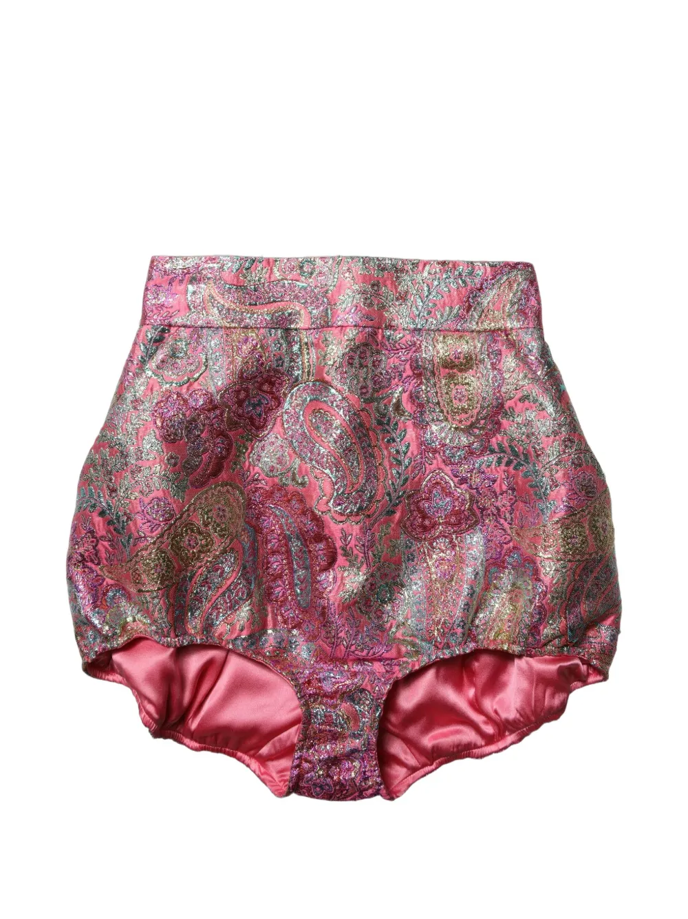 Dolce & Gabbana paisley-jacquard shorts Roze