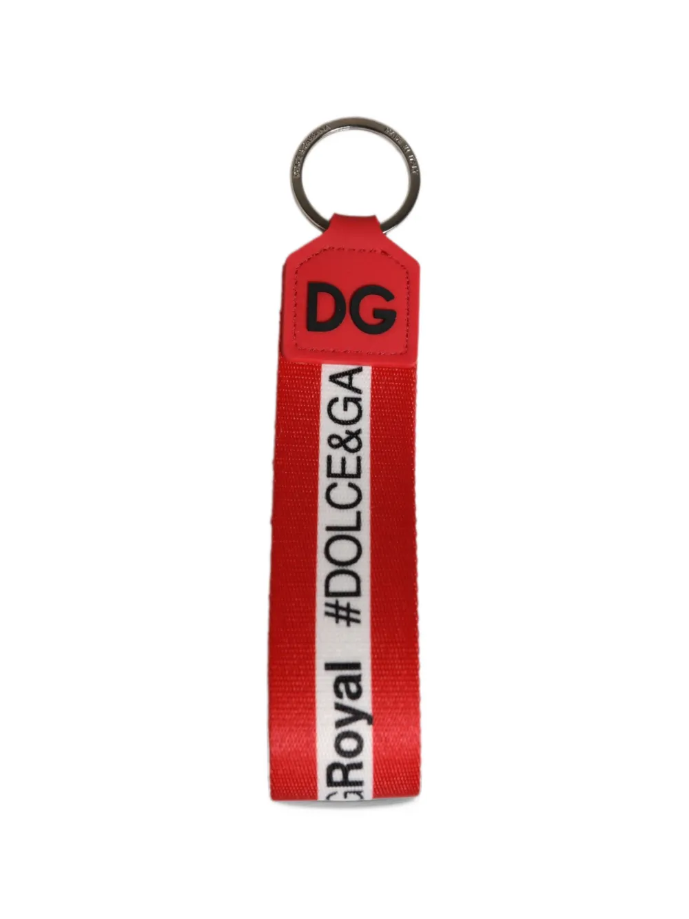 Dolce & Gabbana DG logo-print keyring - Red