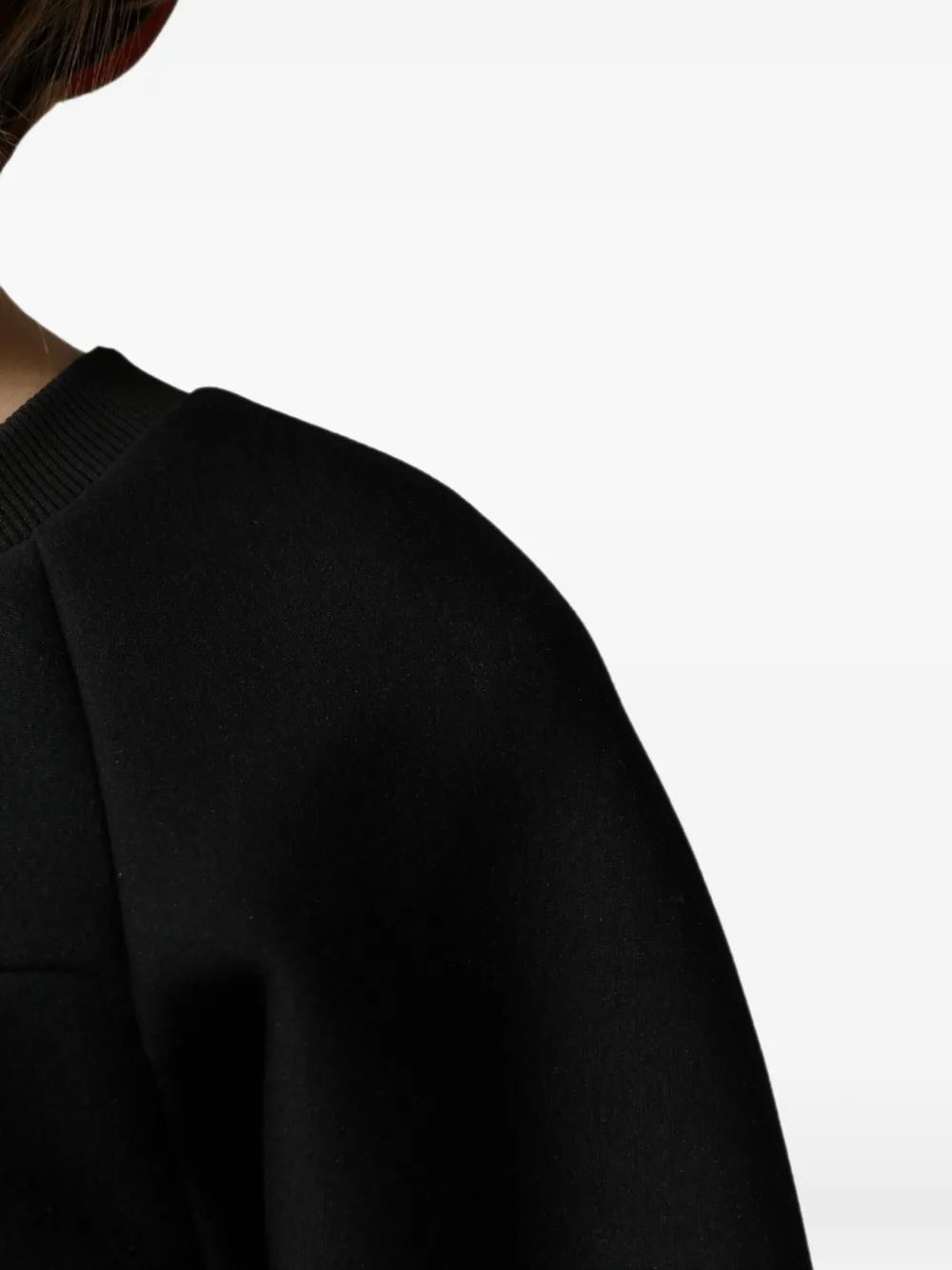Philosophy Di Lorenzo Serafini corset-style cropped sweatshirt Zwart