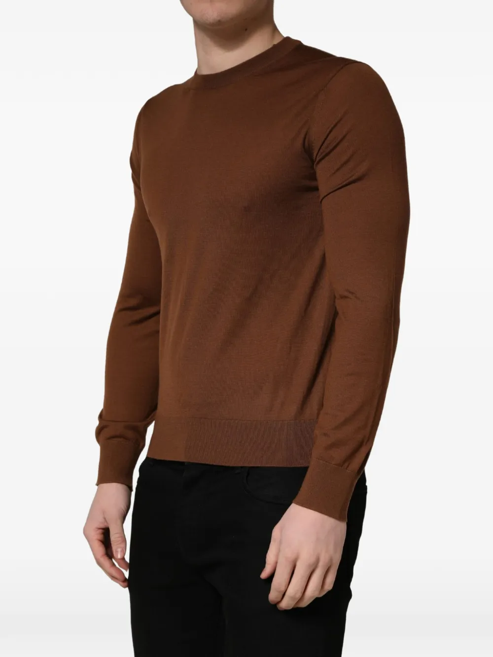Dolce & Gabbana crew-neck cashmere sweater - Brown