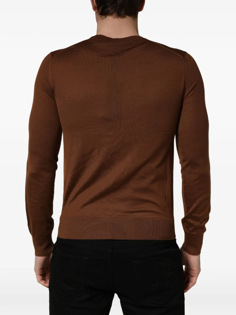 Dolce & Gabbana Kasjmier trui met ronde hals Bruin