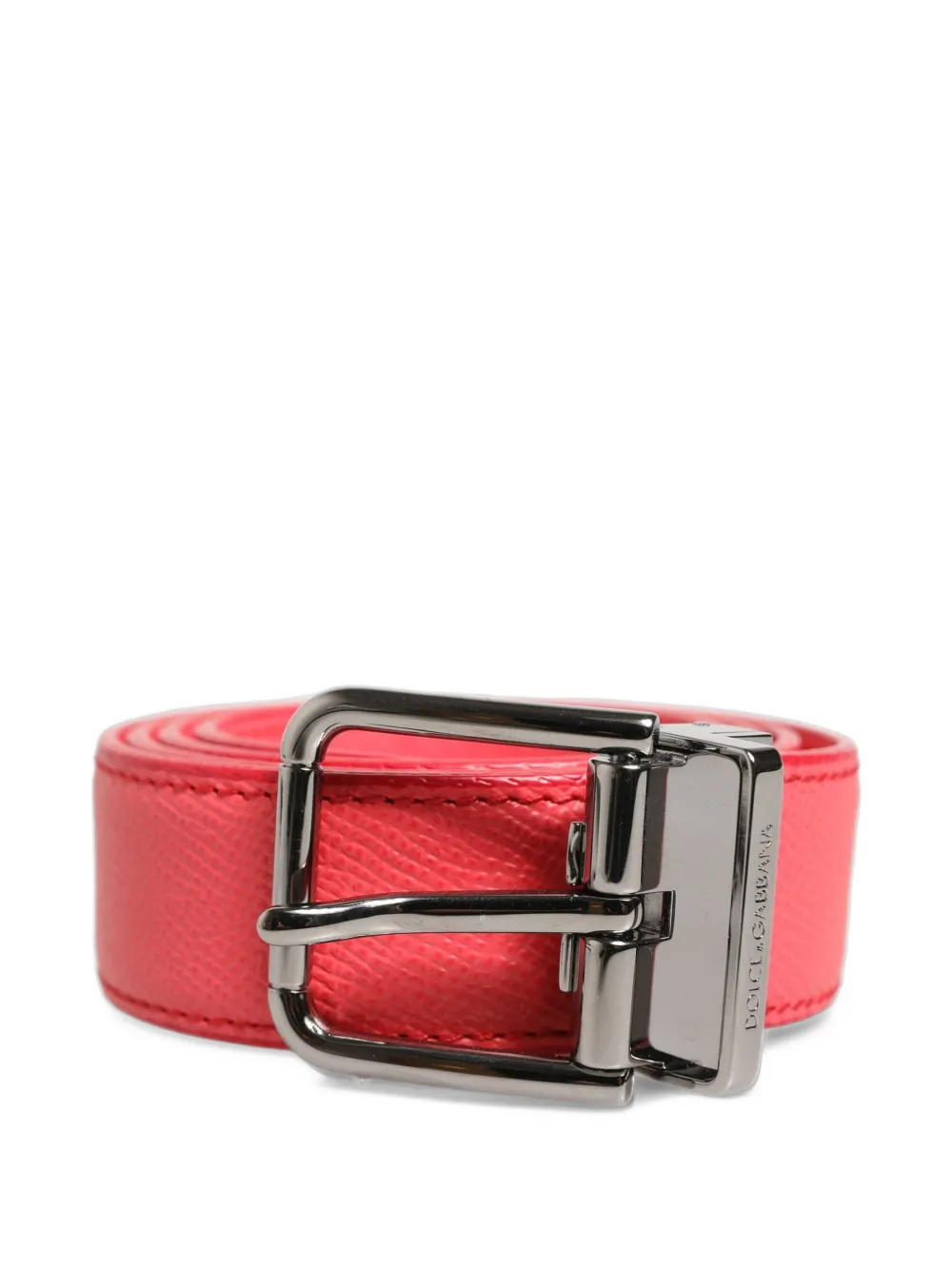 Dolce & Gabbana textured leather belt Roze