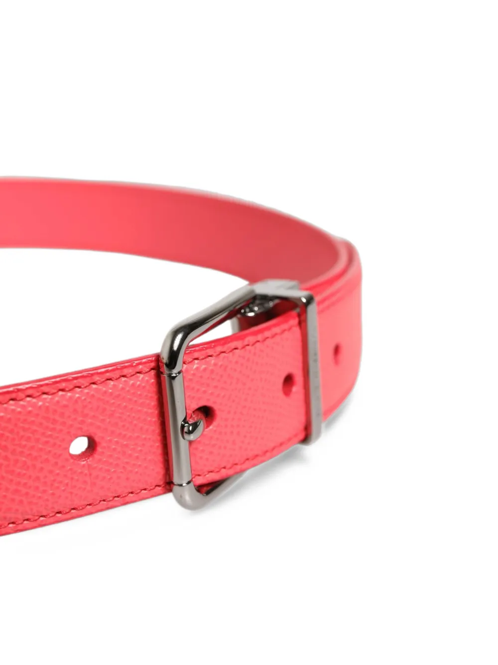 Dolce & Gabbana textured leather belt Roze