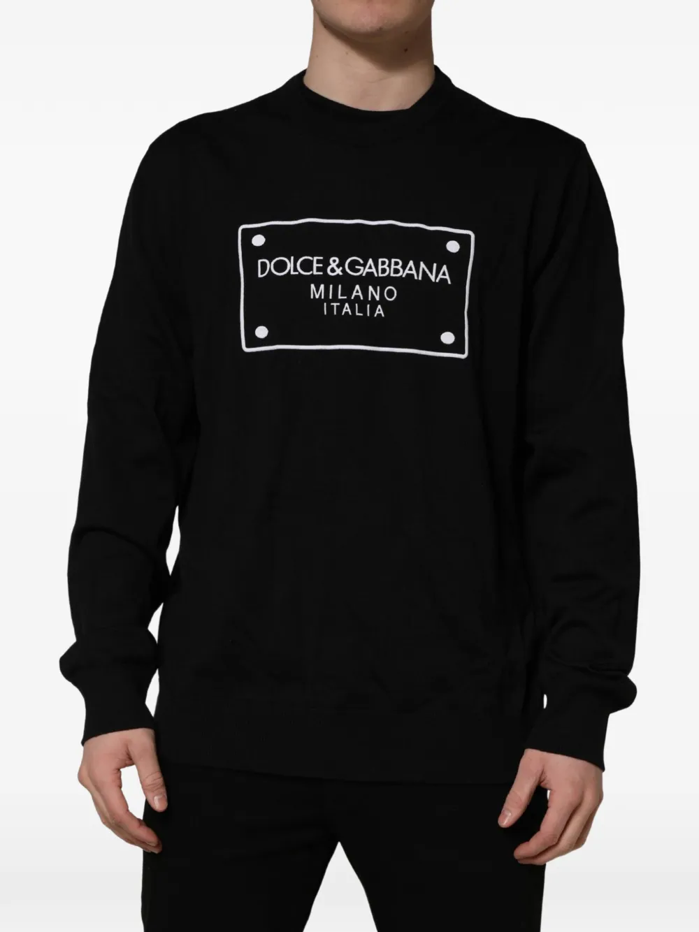 Dolce & Gabbana Sweater met logoprint Zwart
