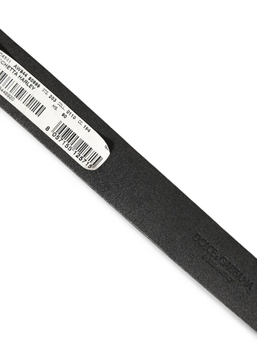 Dolce & Gabbana Riem met gesp en antieke afwerking Zwart