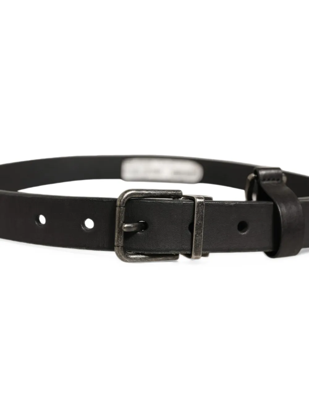 Dolce & Gabbana Riem met gesp en antieke afwerking Zwart
