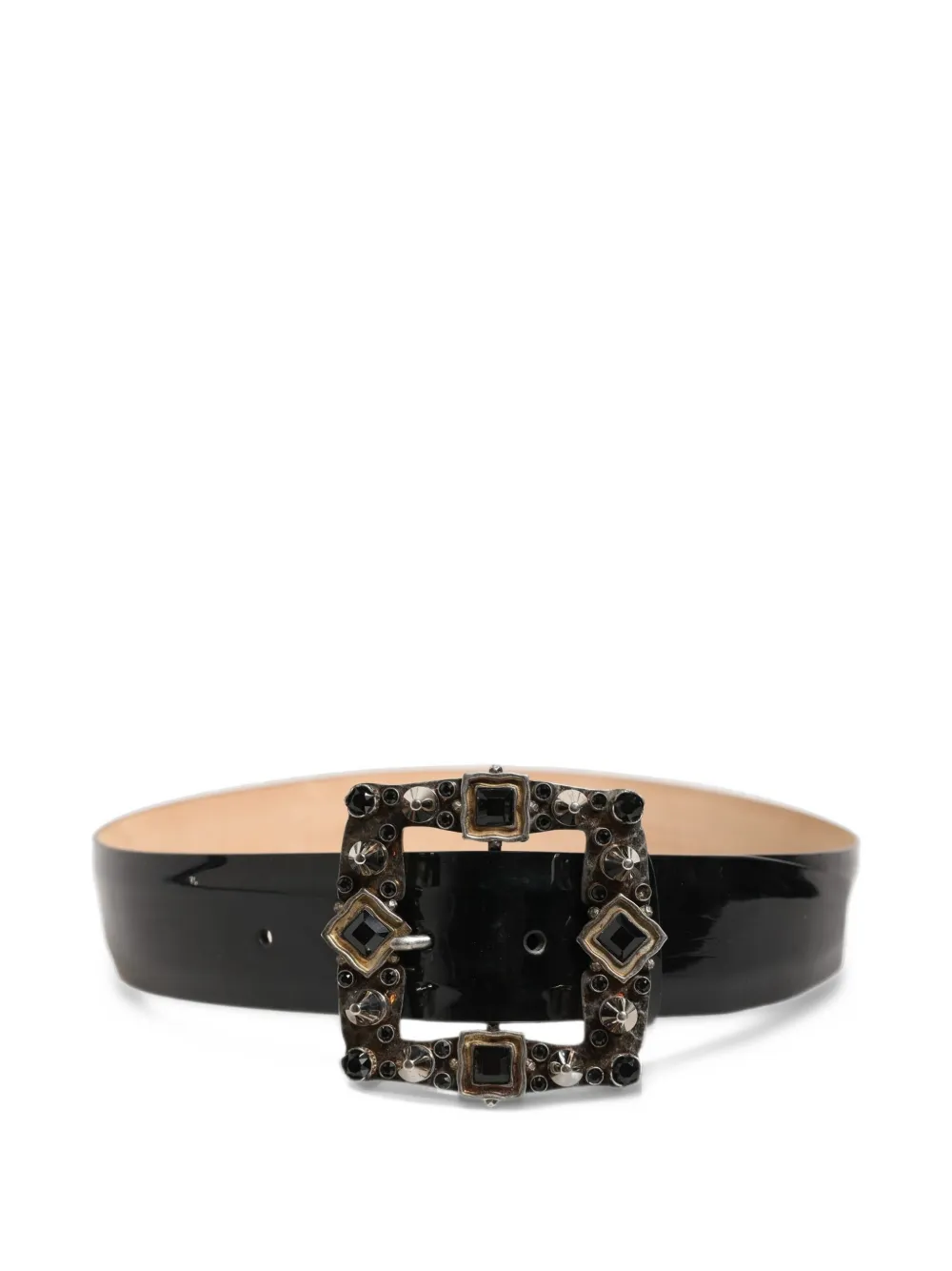 Dolce & Gabbana crystal-embellished studded belt - Nero