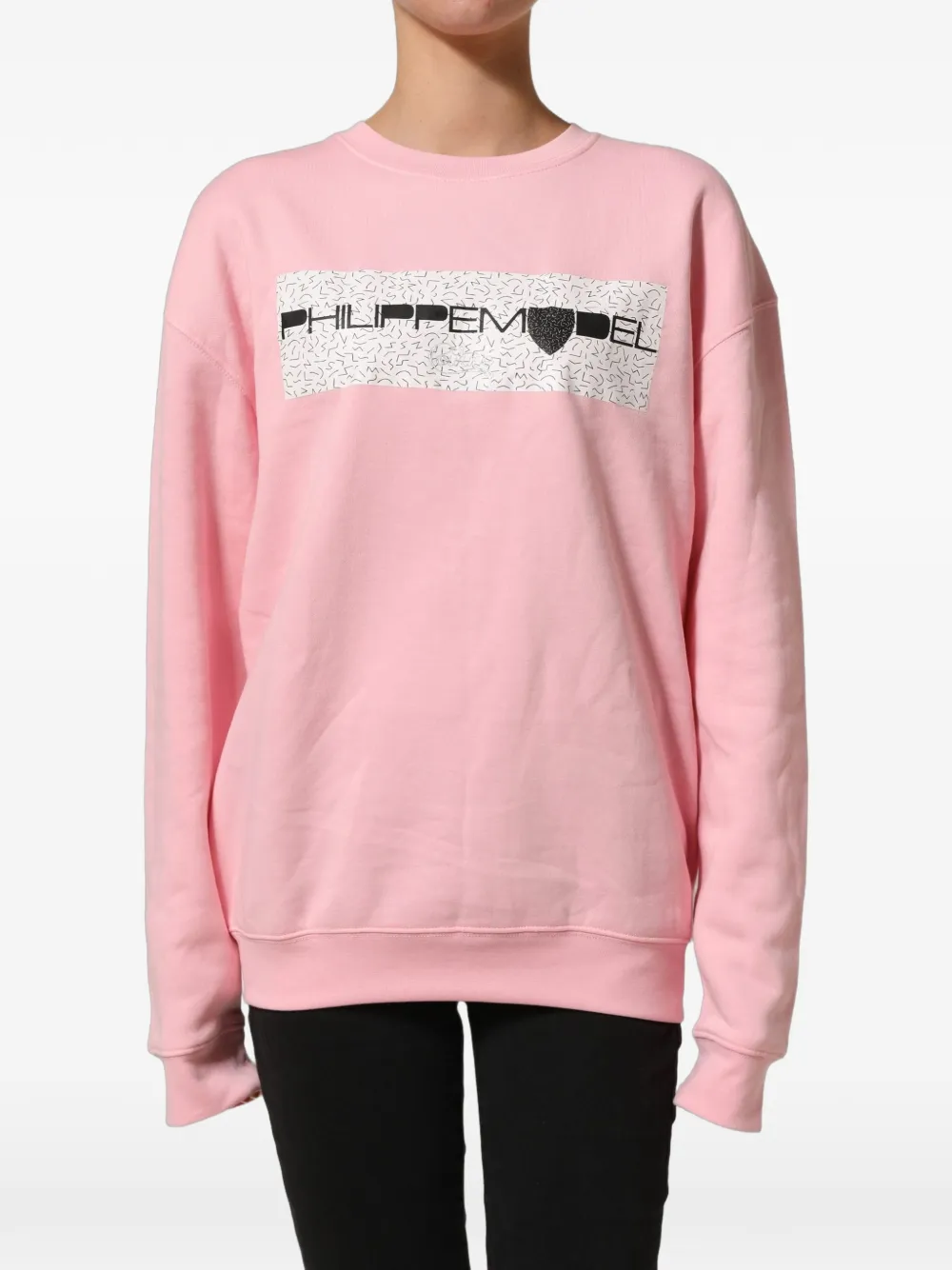 Philippe Model Paris logo-print sweatshirt - Rosa