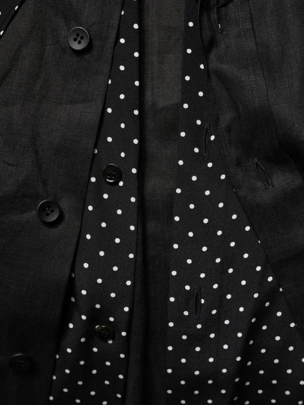 Dolce & Gabbana polka-dot-print pussy-bow shirt Zwart