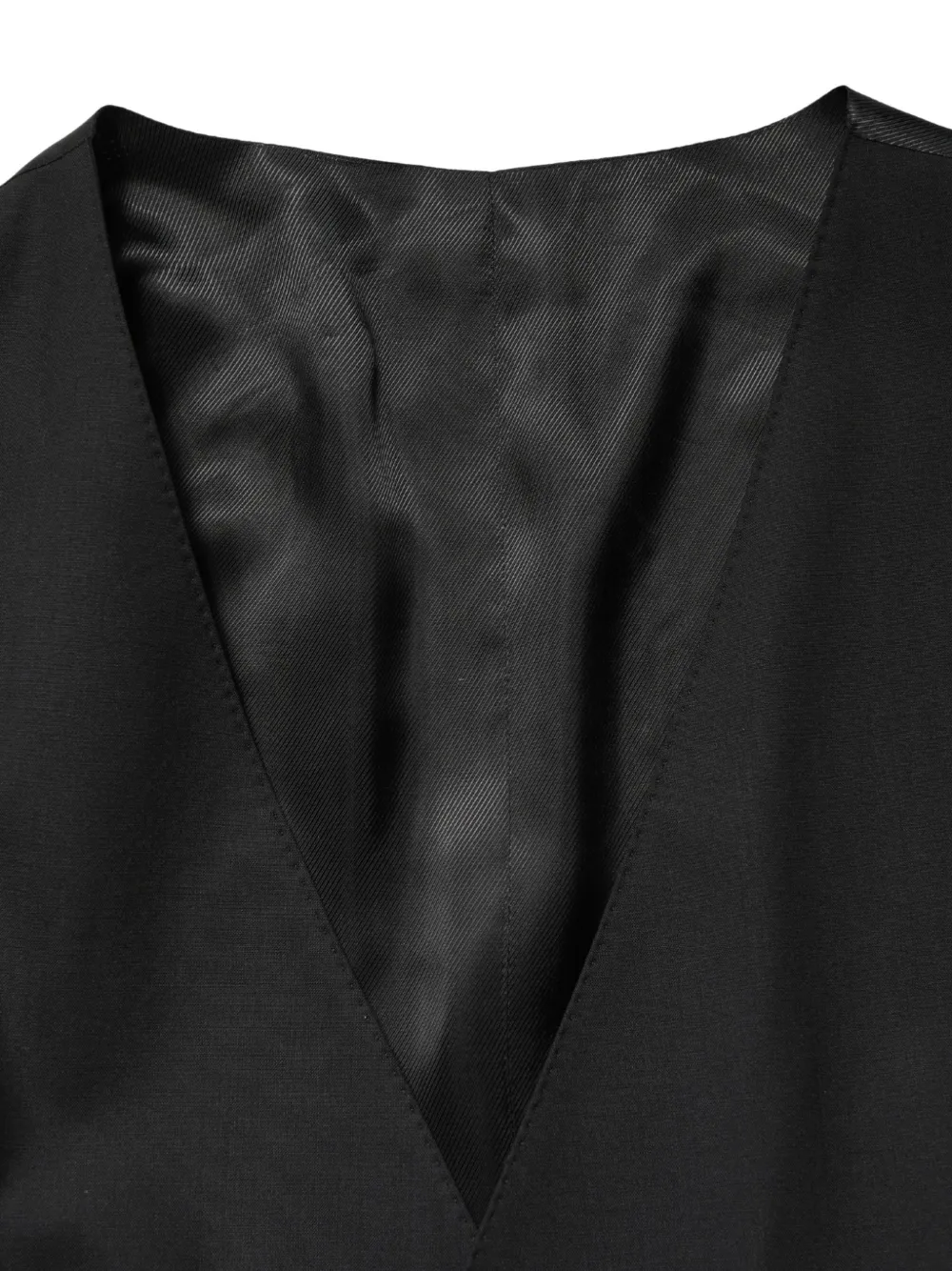 Dolce & Gabbana single-breasted wool waistcoat Zwart