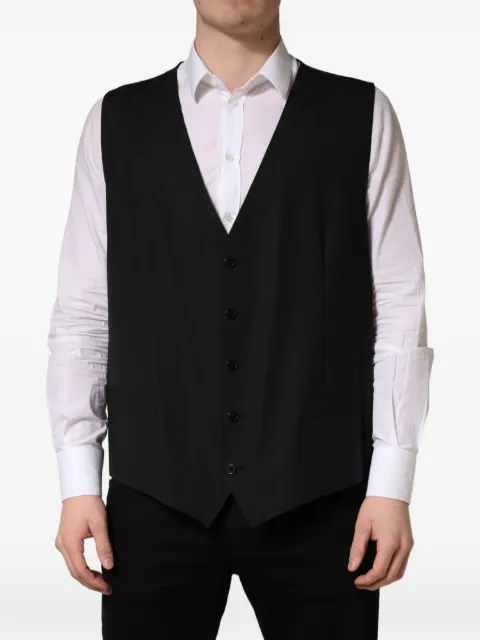 Dolce & Gabbana single-breasted wool waistcoat