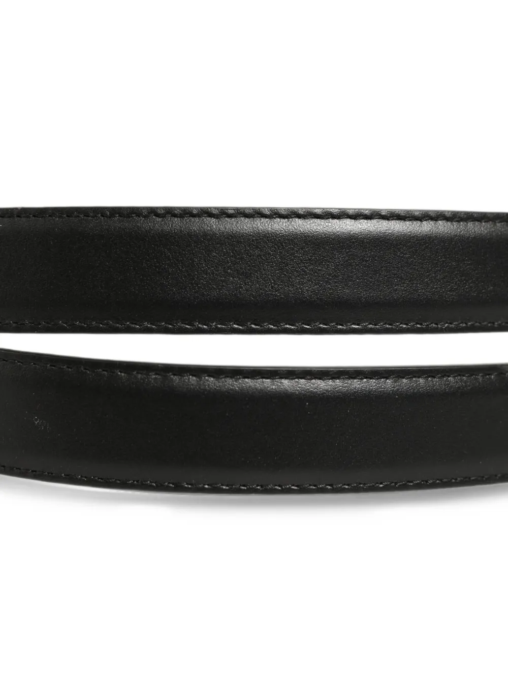 Dolce & Gabbana Leren riem met dubbele wikkeling Zwart