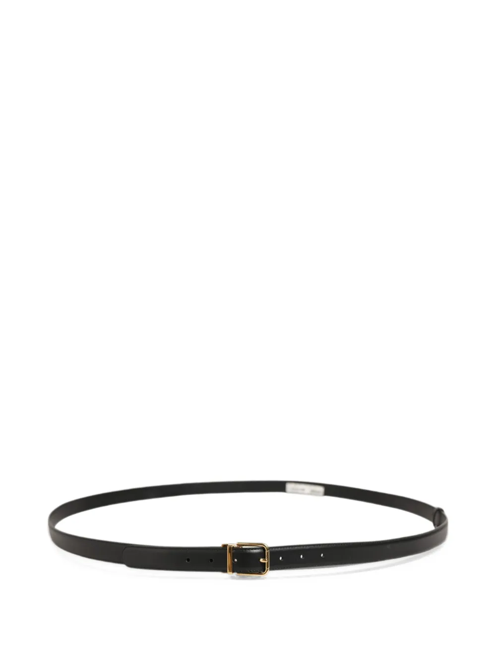 Dolce & Gabbana Leren riem met dubbele wikkeling Zwart