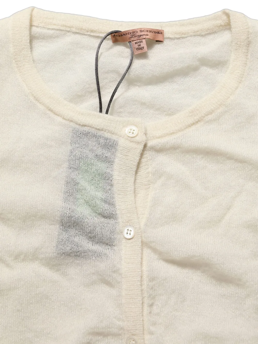 Ermanno Scervino cropped knit cardigan Wit