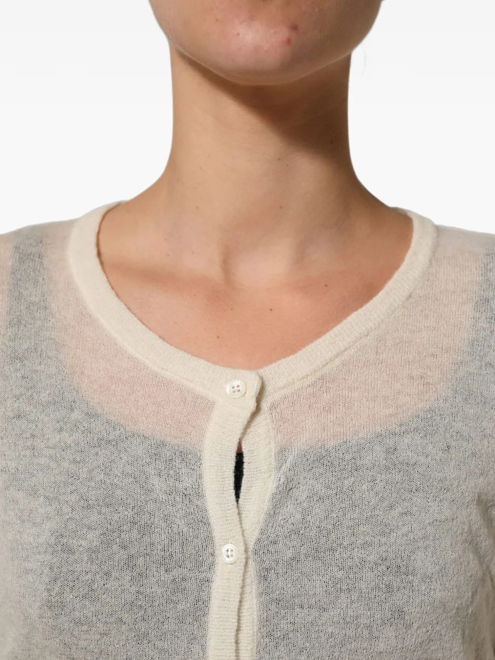 Ermanno Scervino cropped knit cardigan Wit