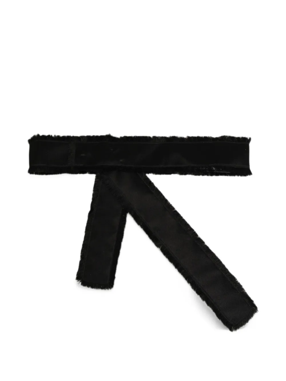 Dolce & Gabbana fringed wrap-around belt - Nero