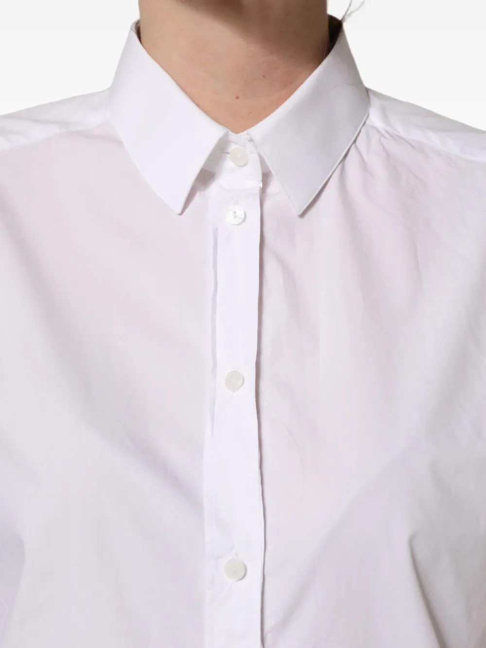 Dolce & Gabbana long-sleeve button-up shirt Wit