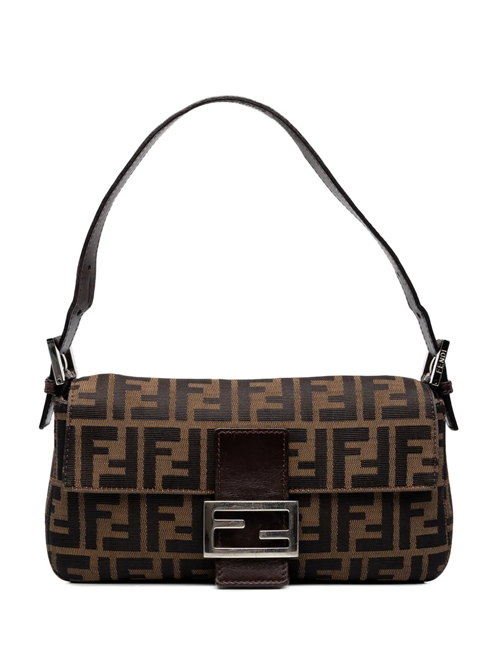 Fendi Pre-Owned 20th Century Zucca Canvas Baguette shoulder bag - Marrone