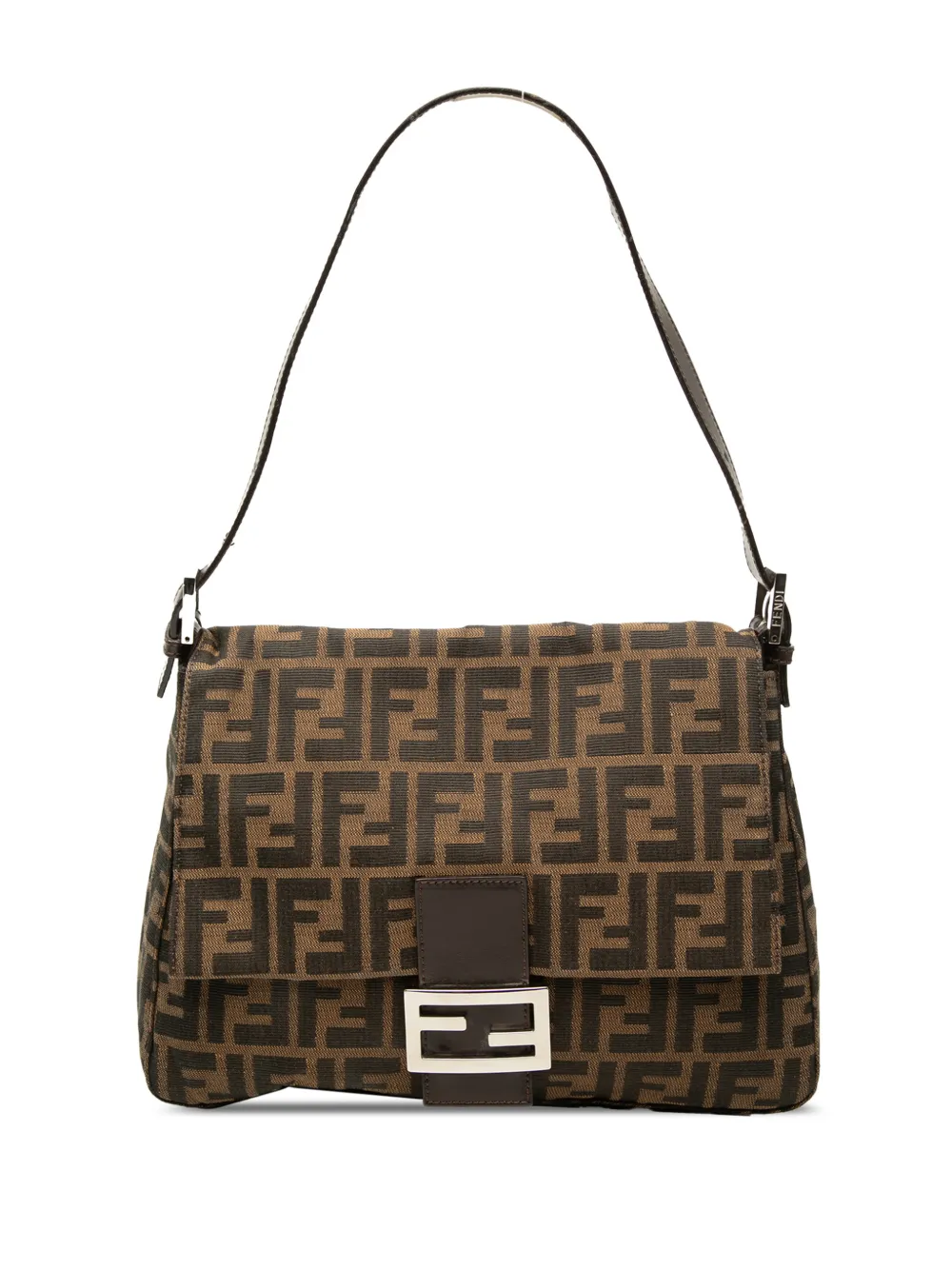 Fendi Pre-Owned 20th Century Zucca Canvas Mamma Forever shoulder bag - Brown