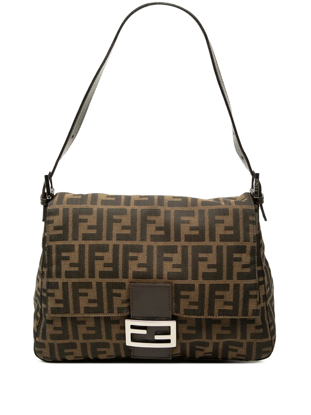 Fendi Pre-Owned 2010-2026 Zucca Canvas Mamma Forever shoulder bag - Brown