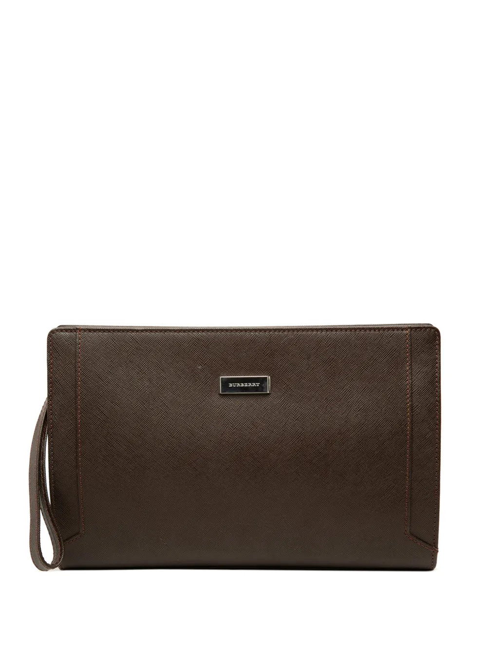 Burberry Pre-Owned 2000-2017 Leather clutch bag - Marrone