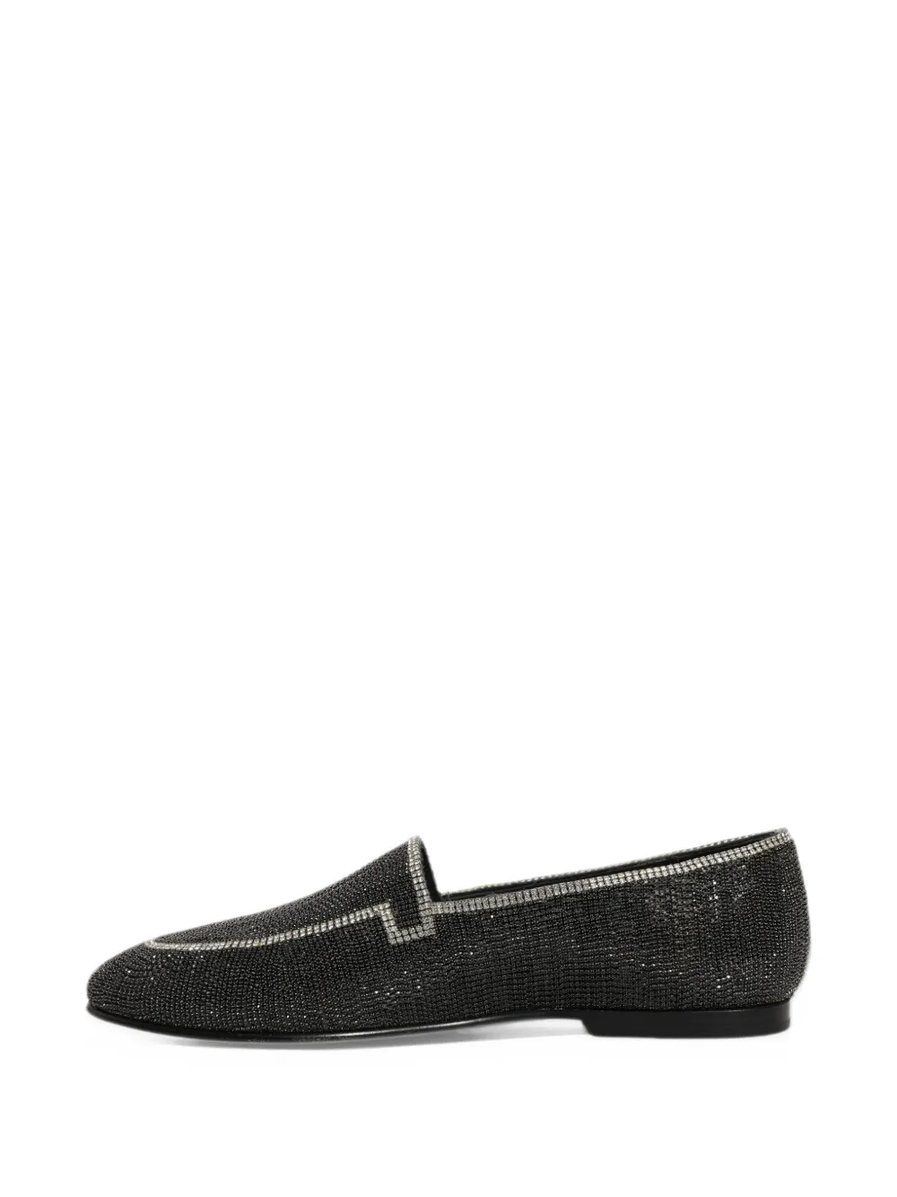 Dolce & Gabbana crystal-embellished loafers - Black