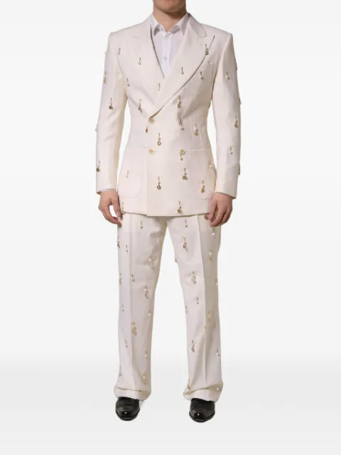 Dolce & Gabbana embellished double-breasted suit