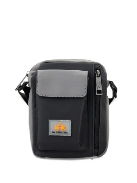 La Martina logo-patch messenger bag