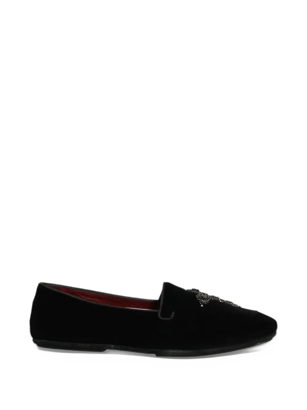 Dolce & Gabbana embellished suede loafers - Black