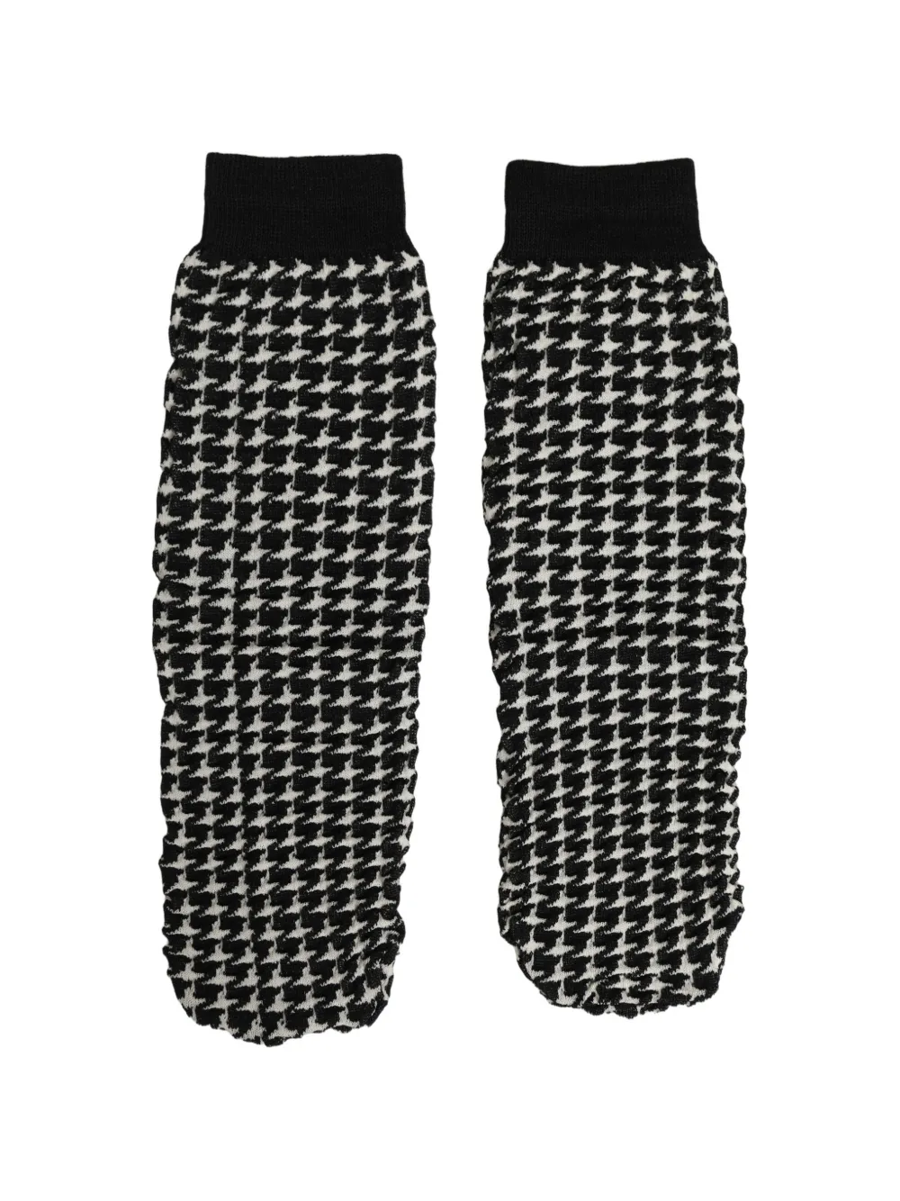 Dolce & Gabbana houndstooth-pattern socks Zwart