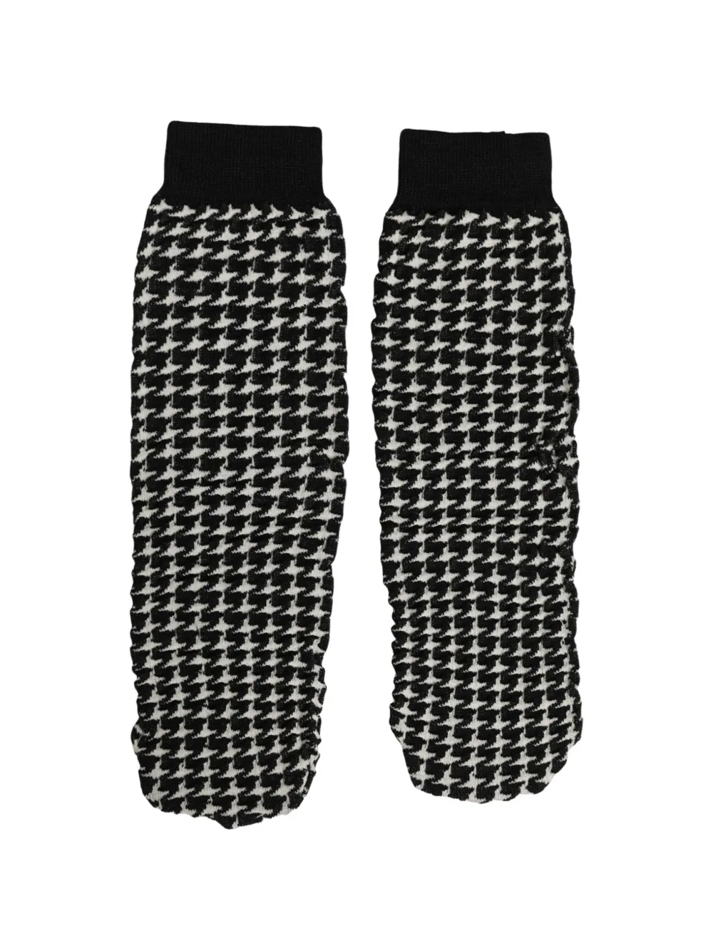 Dolce & Gabbana houndstooth-pattern socks Zwart