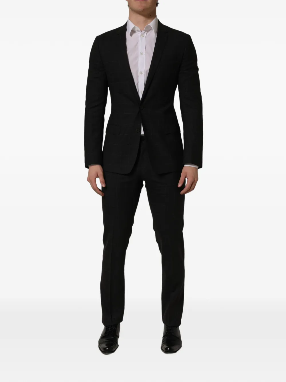 Dolce & Gabbana black wool slim-fit 2-piece suit - Nero